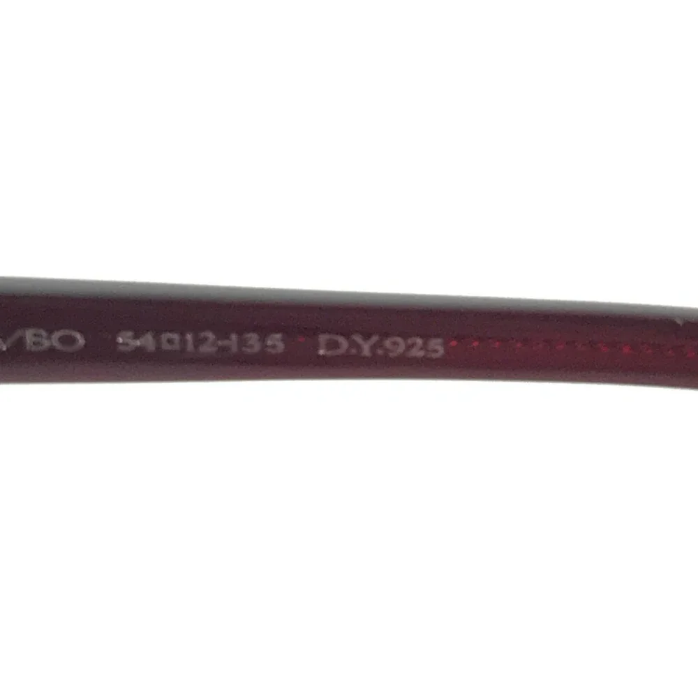 David Yurman Eyeglasses Frames DY004 06 Shiny Red 925 SS 54-12-135
